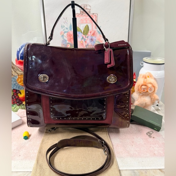Coach Limited Edition Poppy Editorial Victoria Satchel - Picture 3 of 14
